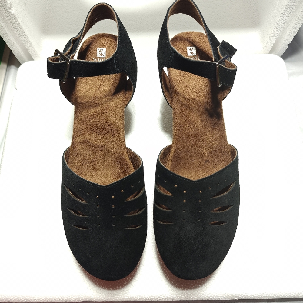 Cliff's by White Mountain Cassidy Suede Heeled Clogs Size 11 NWOT - Picture 6 of 10